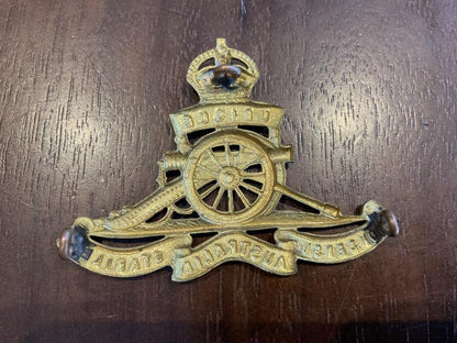 WW2 Royal Australian Artillery cap badge