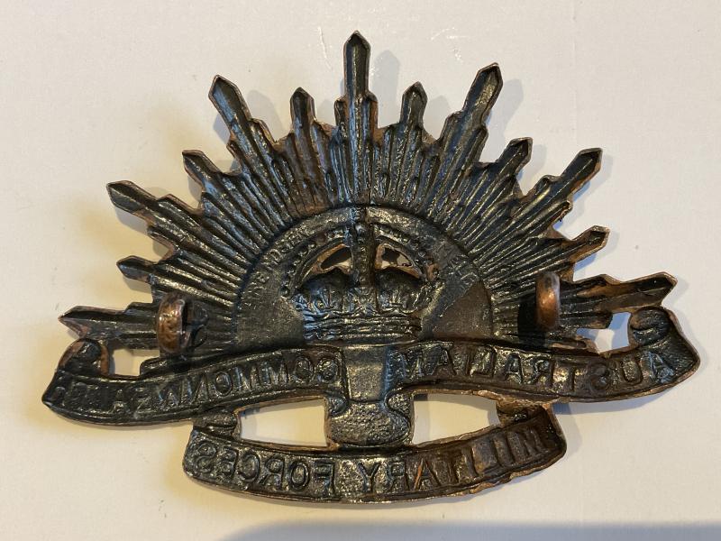 Australian Rising Sun hat badge by H.ARENDSEN