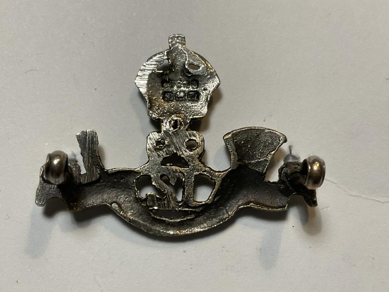 Indian Army 12th Frontier Force officers silver plated cap badge