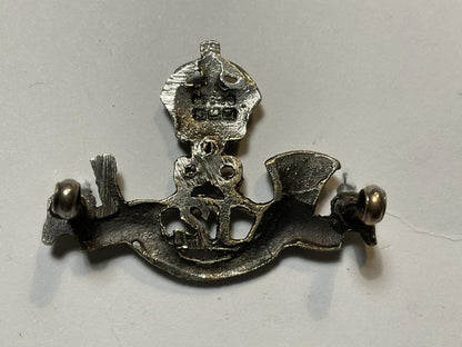 Indian Army 12th Frontier Force officers silver plated cap badge