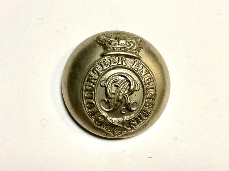 Gradia Militaria -  QVC Volunteer Engineers (R.E) large 25mm button