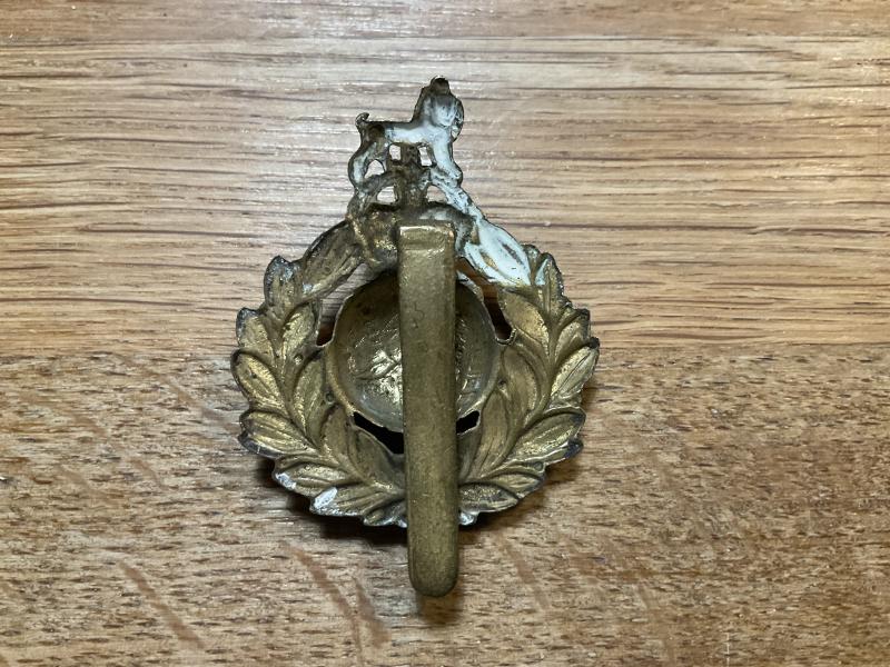 WW2 Royal Marines cap badge on rear slider