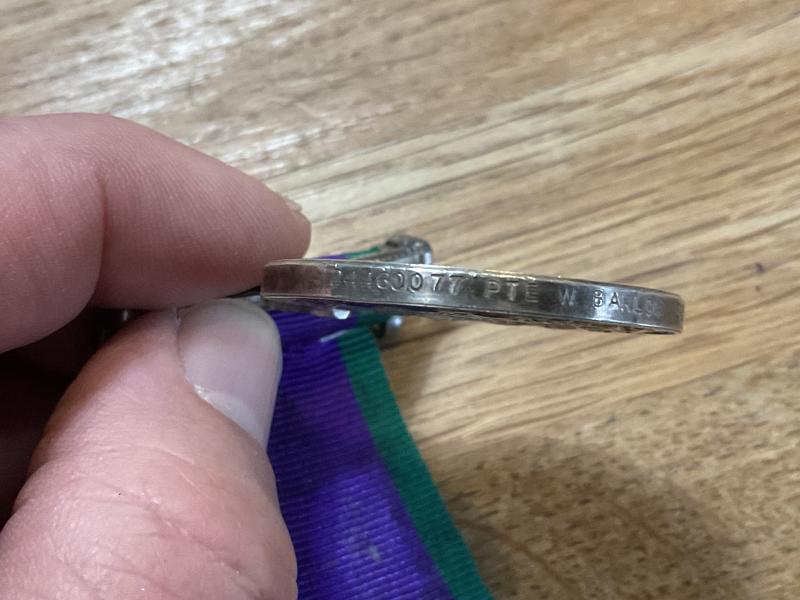 Northern Ireland G.S.M Pte W.BARLOW GREEN HOWARDS