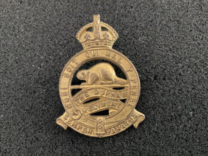 Gradia Militaria -  Canadian, The Durham Regiment cap badge