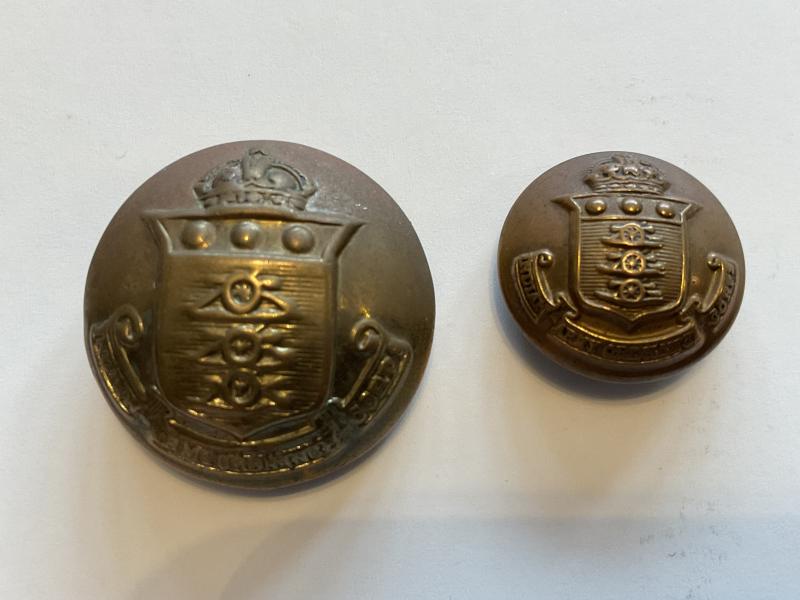Gradia Militaria -  WW2 Indian Army Ordnance Corps buttons