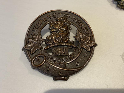 Gradia Militaria -  WW1 CEF 241st Infantry Batt (Canadian Scottish Borderers) Glengarry badge.