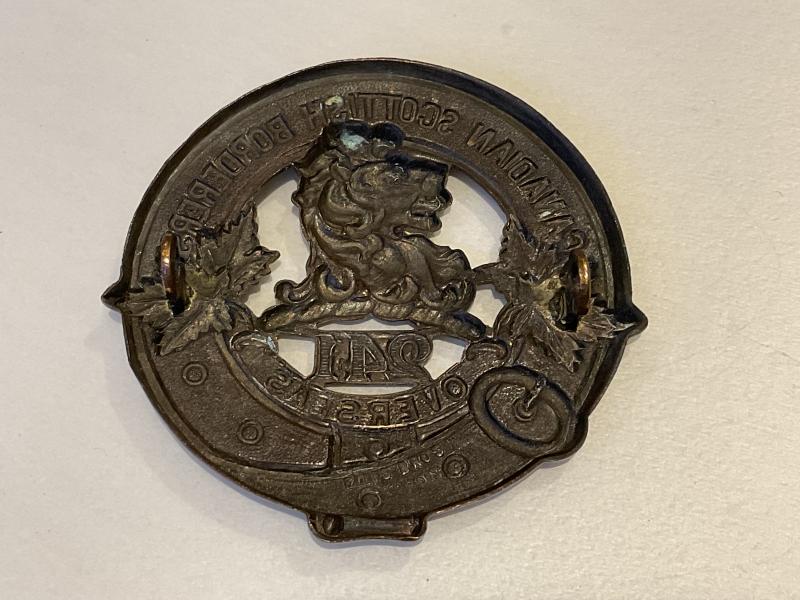 WW1 CEF 241st Infantry Batt (Canadian Scottish Borderers) Glengarry badge.