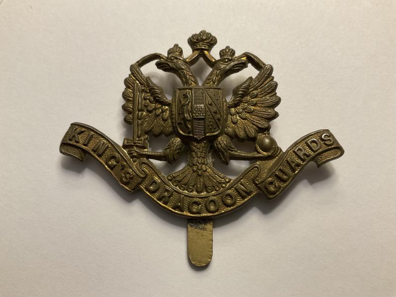 Gradia Militaria -  1st Kings Dragoon Guards cap badge circa 1896-1915