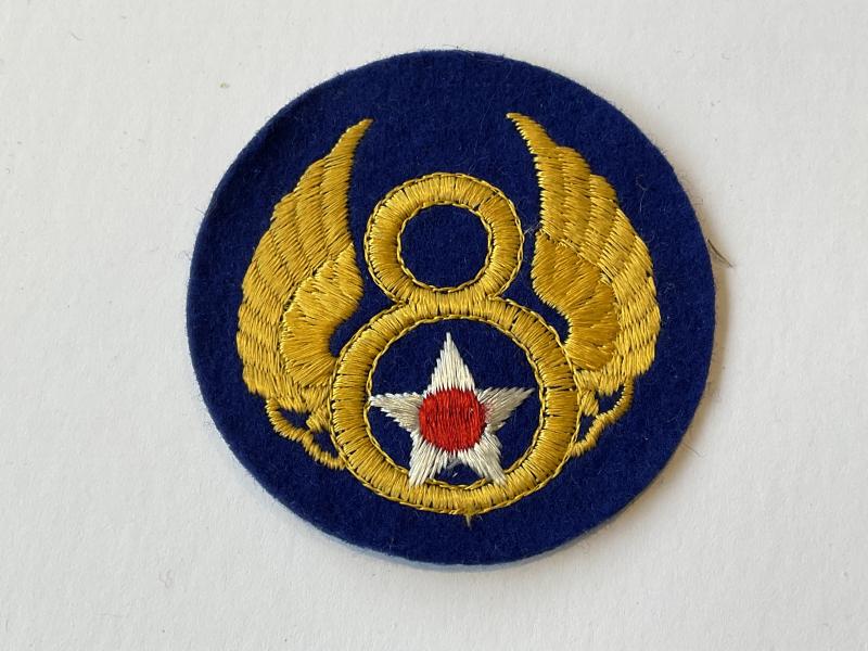 Gradia Militaria -  WW2 British made felt U.S 8th Air Force sleeve patch