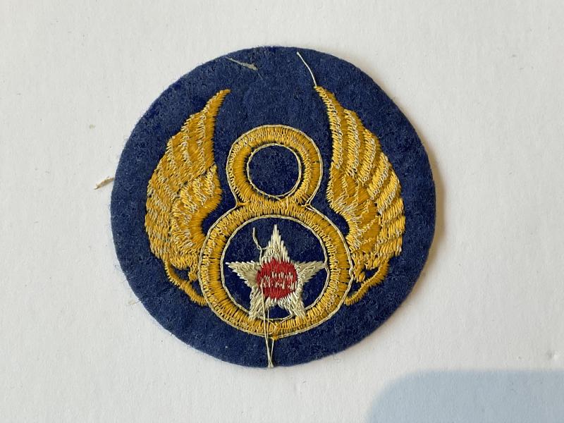 WW2 British made felt U.S 8th Air Force sleeve patch