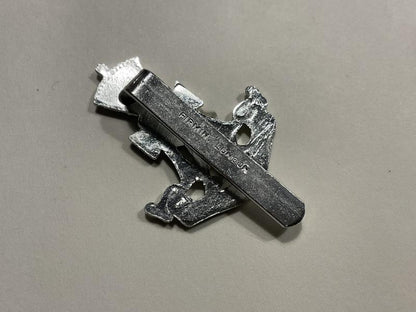 Anodised Green Howards cap badge by Firmin.