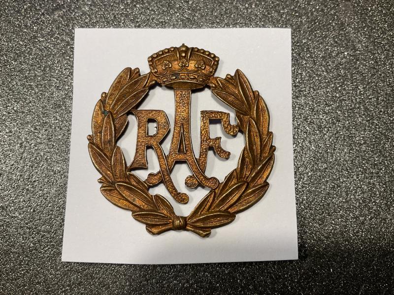 Gradia Militaria -  Post 1918 R.A.F other ranks, theatre made cap badge