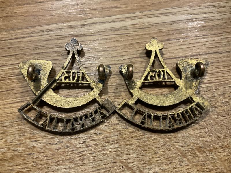 WW1 Indian Army 103rd MAHRATTA Light Infantry title.