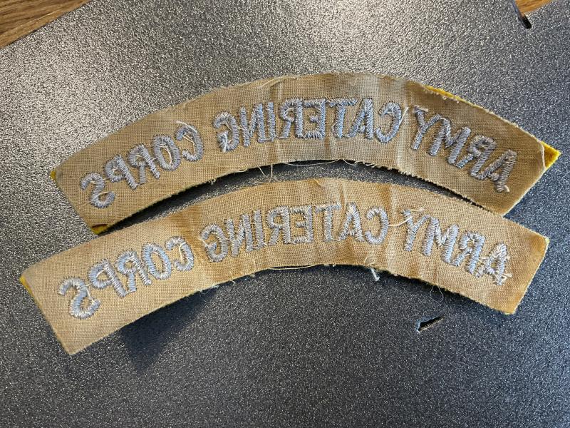 Army Catering Corps (ACC) cloth shoulder titles
