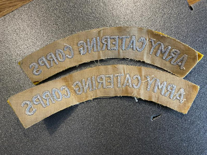 Army Catering Corps (ACC) cloth shoulder titles