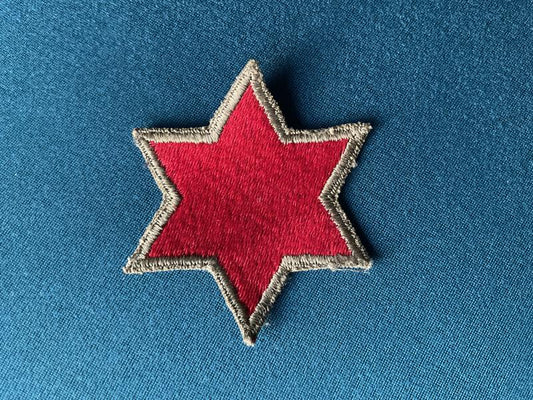 Gradia Militaria -  WW2 U.S Army 6th Infantry Division Green back patch