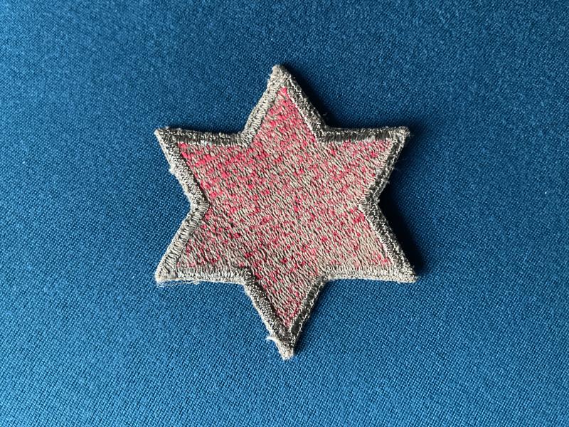 WW2 U.S Army 6th Infantry Division Green back patch