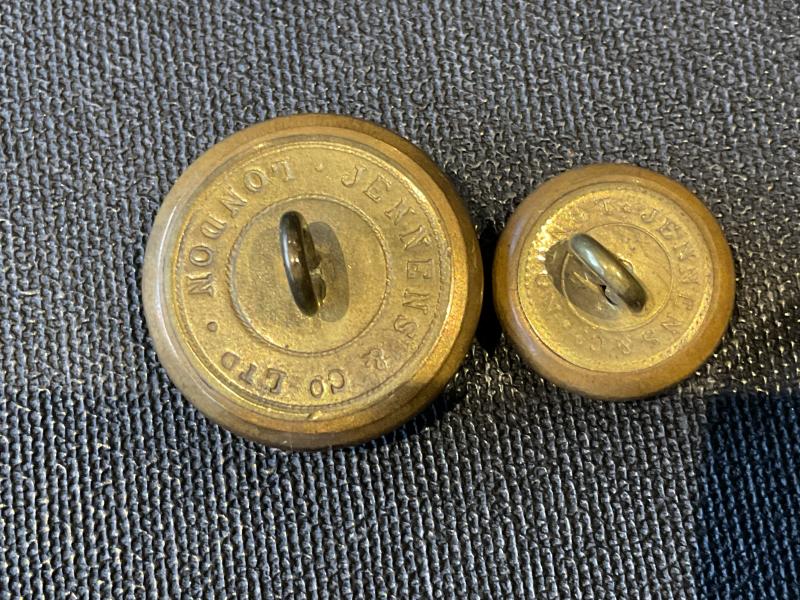 Q.V.C Yorkshire Dragoons Yeomanry Cavalry buttons.