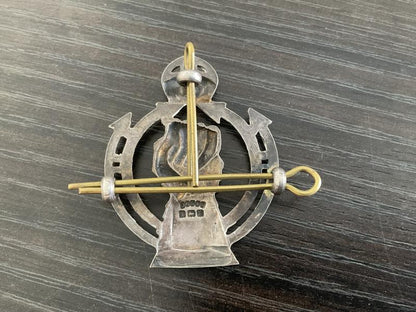 1941 dated silver R.A.C Officers cap badge by Gaunt.