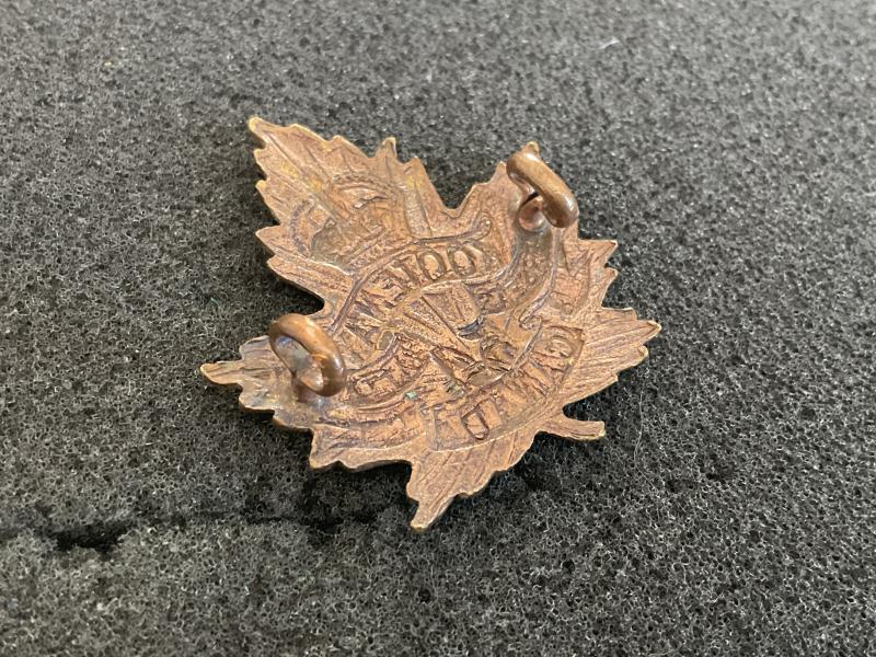 WW1 C.E.F 54th Infantry Battalion Kootenay Battalion cap badge
