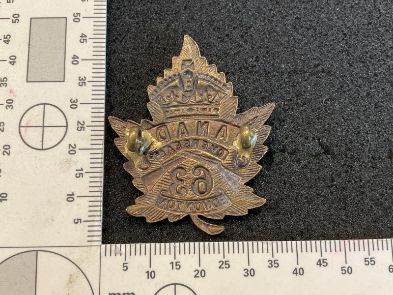WW1 C.E.F 63rd Infantry Battalion cap badge