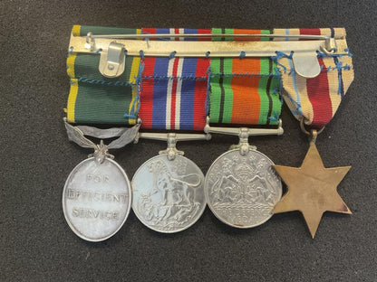 WW2 Group of 4 medals; Africa, Territorial, war & Defence.