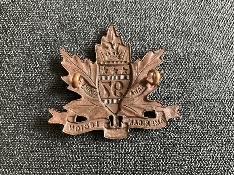 WW1 C.E.F 97th Overseas Inf Battalion cap badge