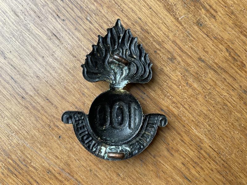 WW1 C.E.F 100th Winnipeg Grenadiers cap badge