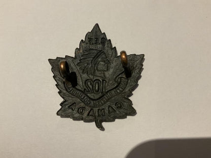 WW1 C.E.F 102nd (North British Columbians) collar badge