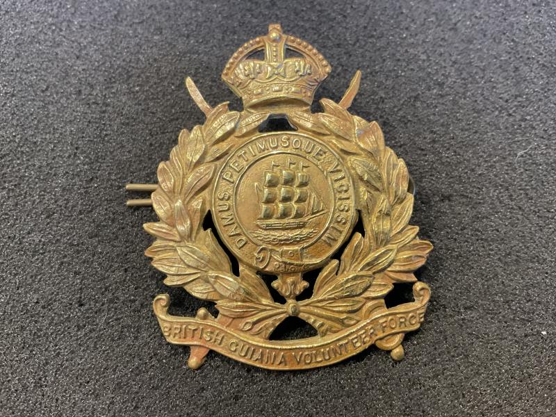 Gradia Militaria -  British Guiana Volunteer Force cap badge 1948-66.