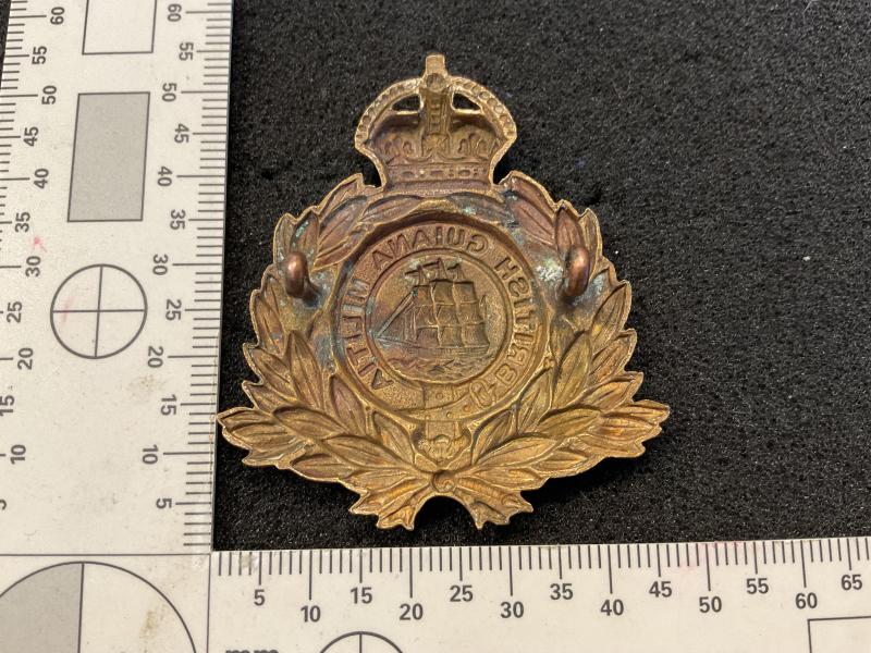 British Guiana Militia cap badge, circa 1902-48.
