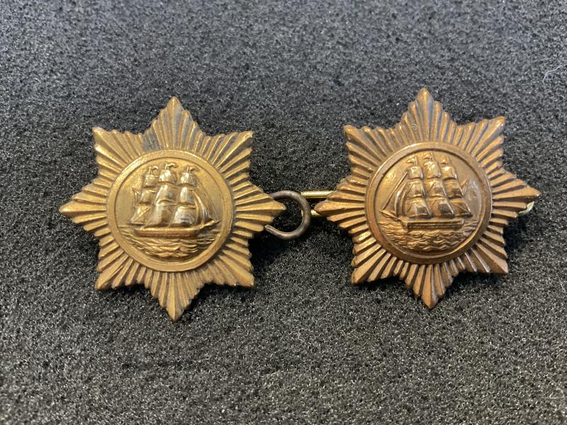 Gradia Militaria -  British Guiana Police collar badges circa 1904-40s .