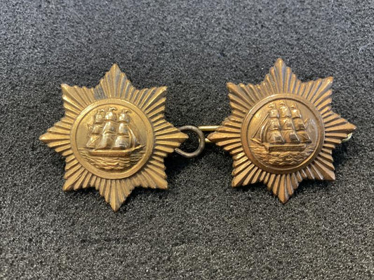 Gradia Militaria -  British Guiana Police collar badges circa 1904-40s .