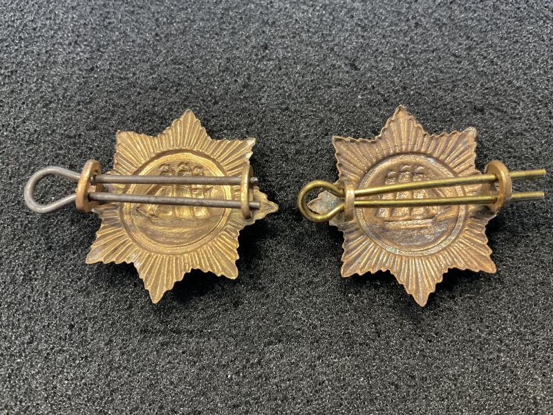 British Guiana Police collar badges circa 1904-40s .