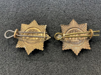 British Guiana Police collar badges circa 1904-40s .