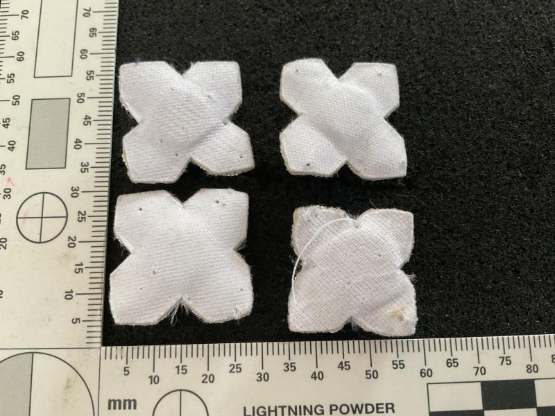 British Army officers bullion rank pips x 4