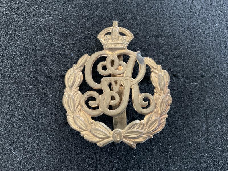 Gradia Militaria -  WW1 Military Provost Staff Corps (George V) cap badge.
