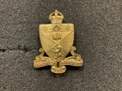 Gradia Militaria -  St Andrews O.T.C cap badge.