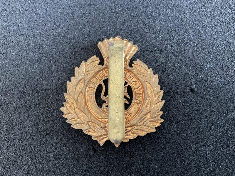 British Guyana Police brass & enamel cap badge.