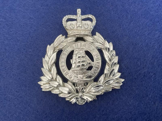 Gradia Militaria -  Q/C British Guiana police helmet badge circa 1953-66