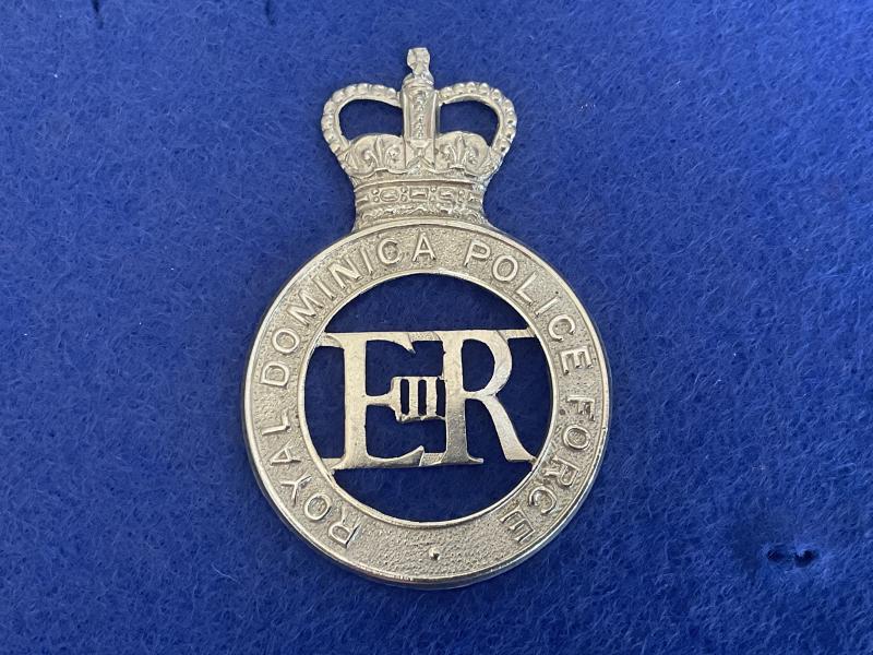 Gradia Militaria -  Q/C Royal Dominica Police Force helmet plate.