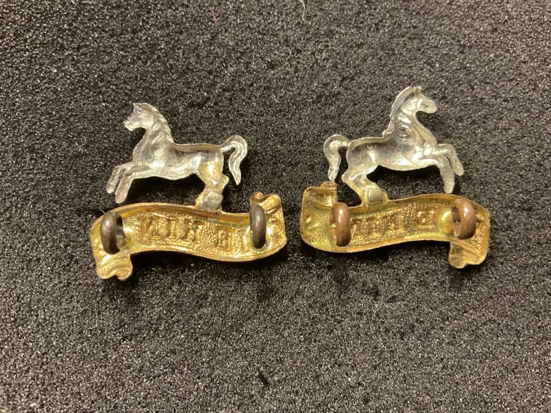 The Kings (Liverpool) Regiment collars, circa 1896-1926.