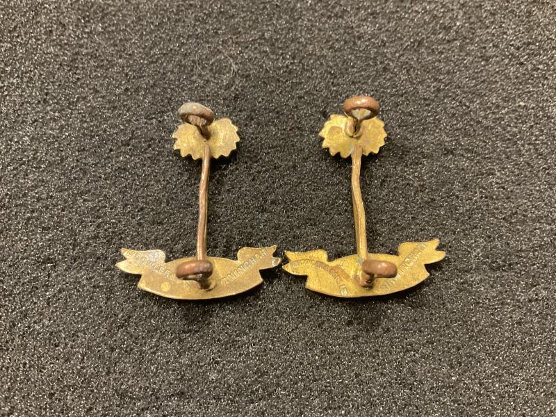 W.A.F.F Officers collar badges 1897-1928 by Dowler.