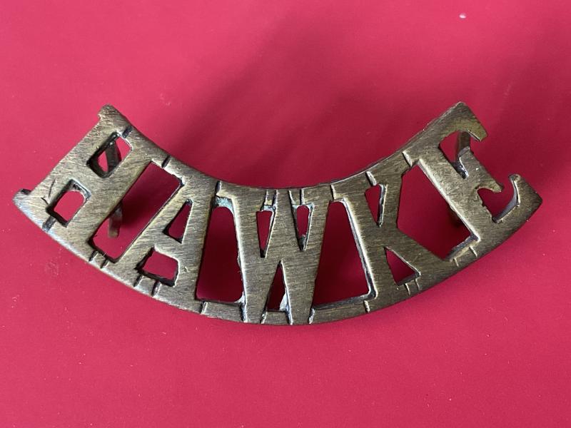 Gradia Militaria -  WW1 HAWKE Royal Naval Division shoulder title.