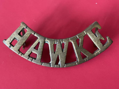 Gradia Militaria -  WW1 HAWKE Royal Naval Division shoulder title.