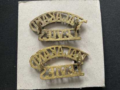 MALAKAND LEVIES brass shoulder titles