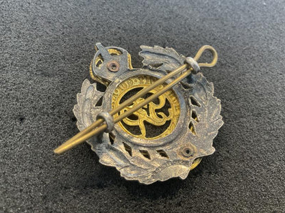 George VI Royal Engineers officers cap badge by Gaunt.