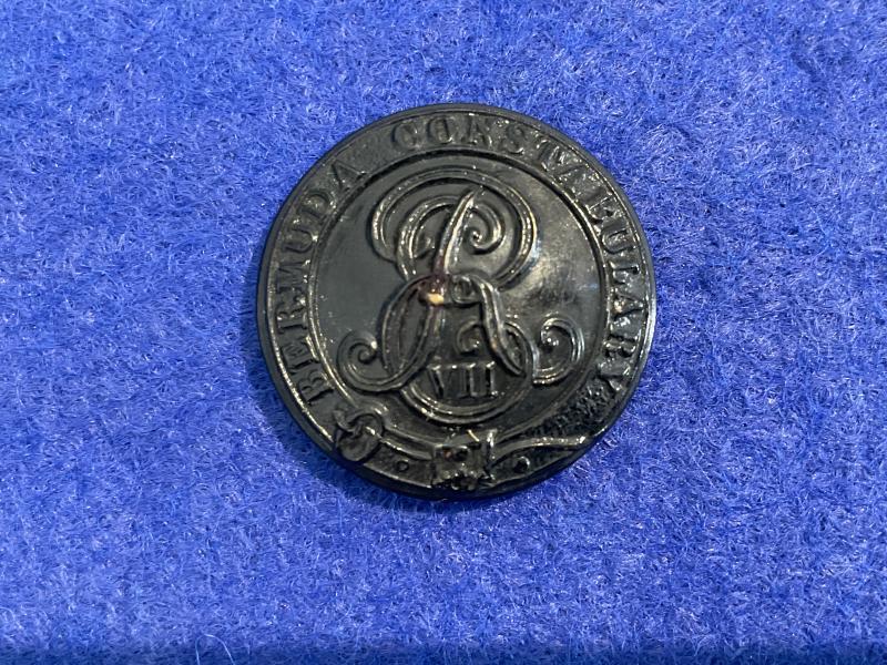 Gradia Militaria -  Bermuda police Edward VII (1901-10) button.