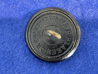 Bermuda Police George V blackened brass button.