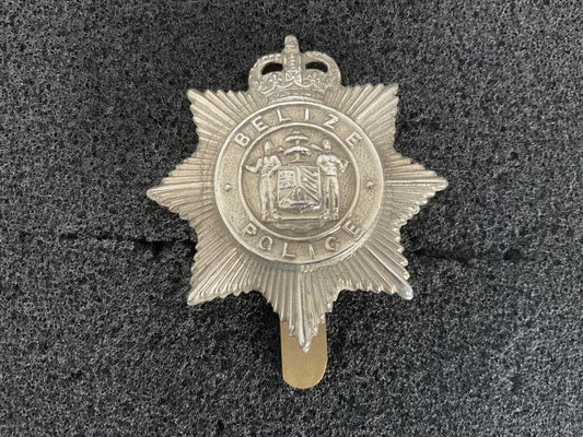 Gradia Militaria -  Q/C Belize Police cap badge made by FIRMIN LONDON.